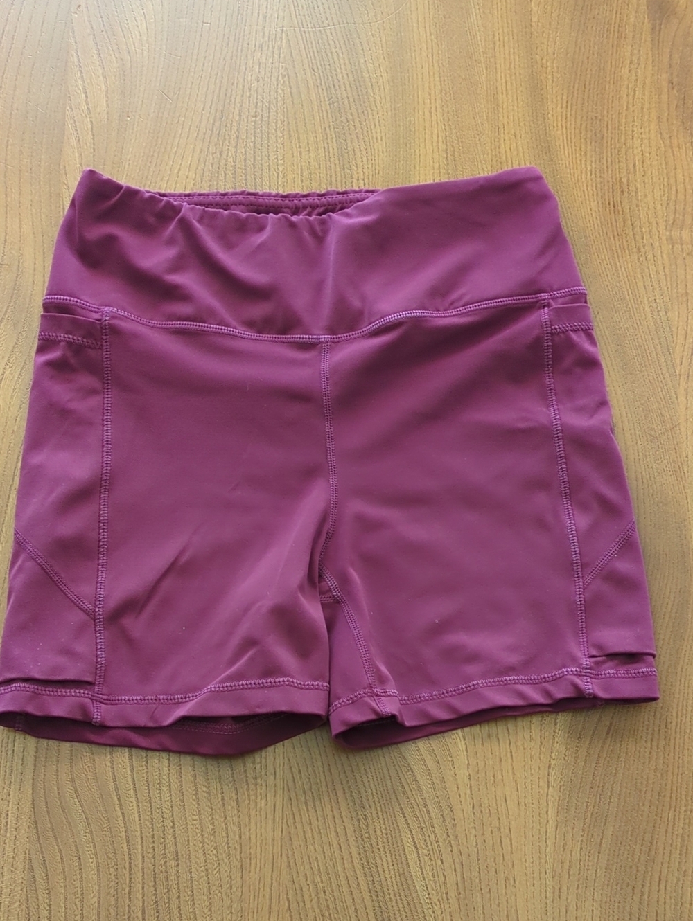 Senita Athletics Plum High-Rise Bike Shorts